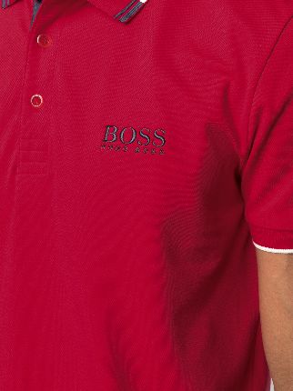 logo embroidered polo shirt展示图