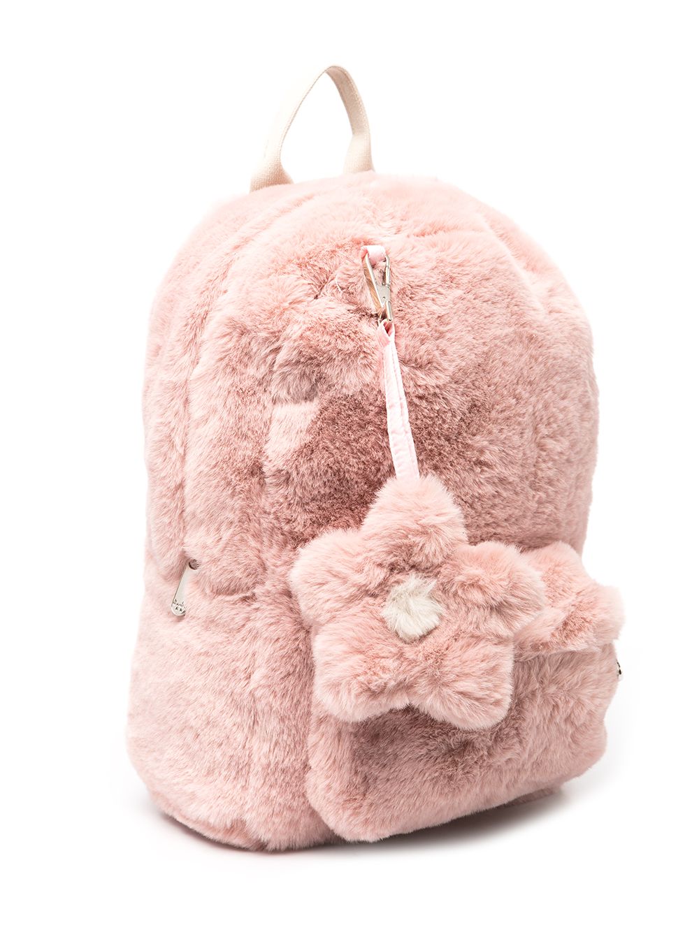 Shop Il Gufo Faux-fur Backpack In Pink