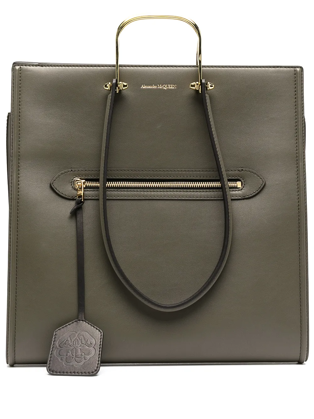 

Alexander McQueen logo-tag tote bag - Green