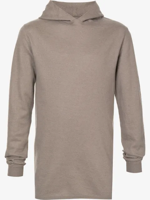 Rick Owens longline long-sleeve hoodie