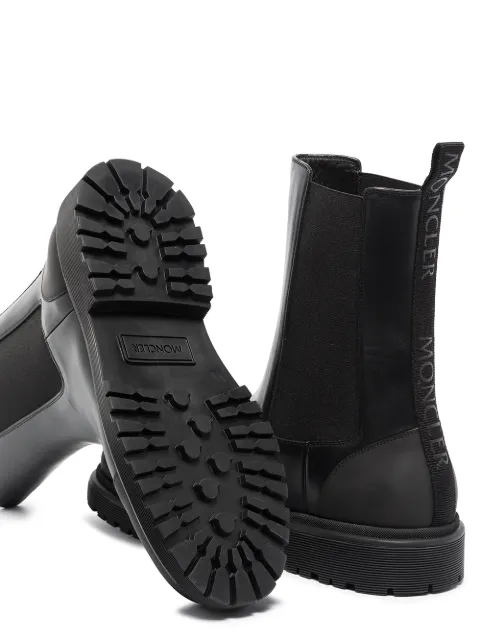 moncler hanya patent chelsea boots