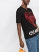 Love Moschino metallic-mesh heart T-shirt