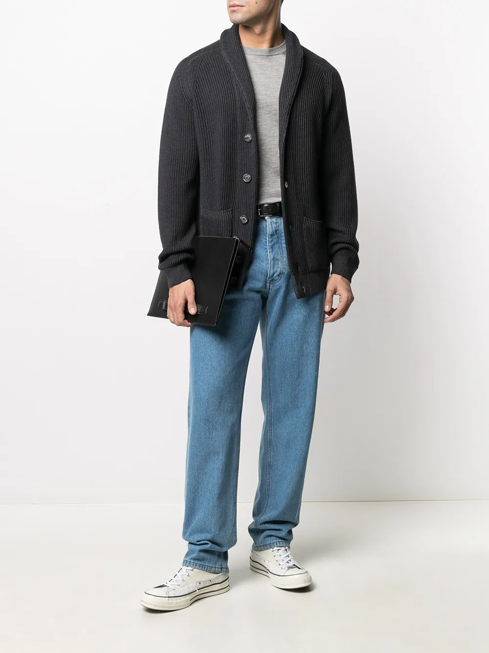 Cruciani Trui met ronde hals - Grijs