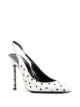 Image 2 of Saint Laurent polka dot slingback pumps
