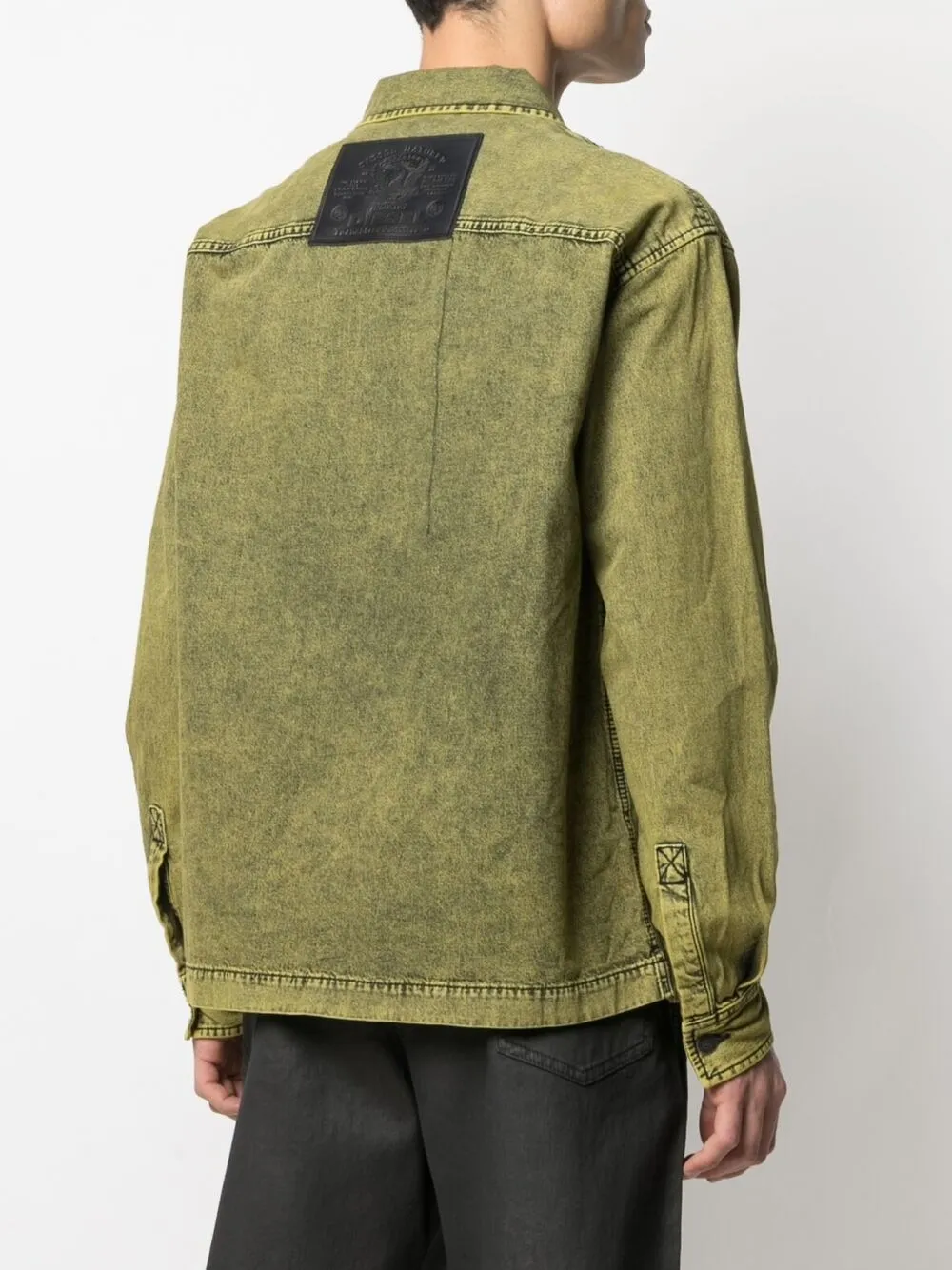 Diesel Denim jack Geel