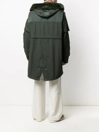 panelled parka coat展示图