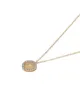 Feidt Paris 9kt yellow gold Madonna sapphire pendant necklace