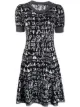 Image 1 of Kenzo Pre-Owned intarsia geometric pattern knitted dress