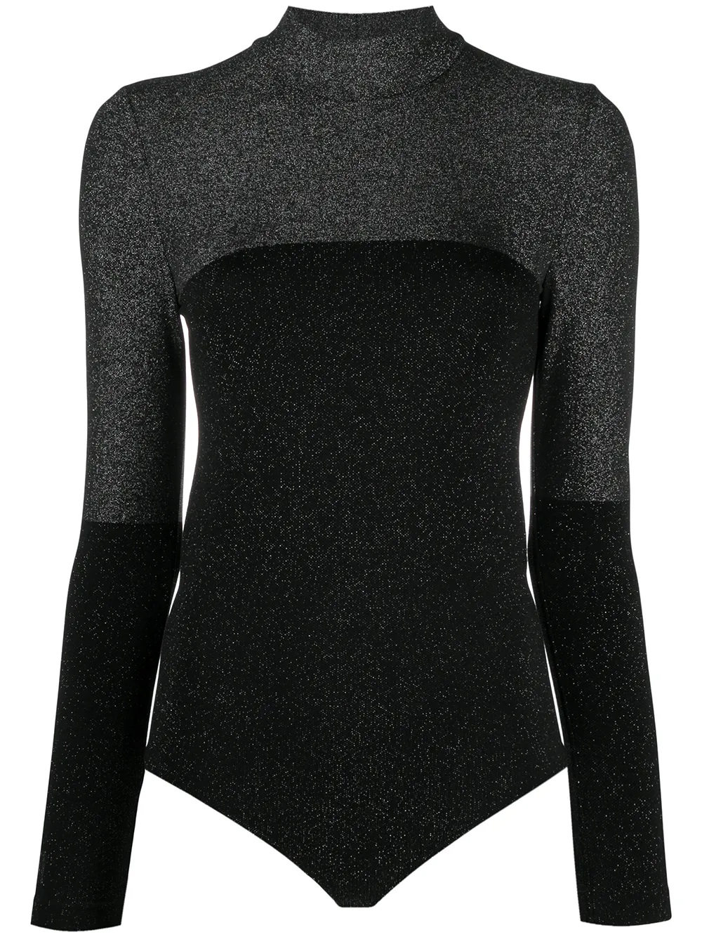 Wolford боди Selene с эффектом металлик