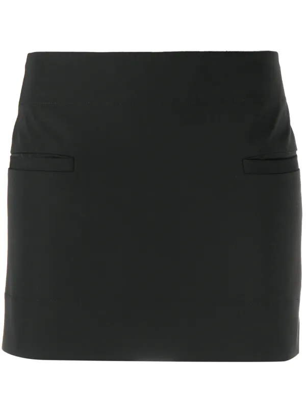 Black fitted mini skirt Clearance