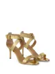 Image 2 of Giuseppe Zanotti metallic cross-strap high-heel sandals