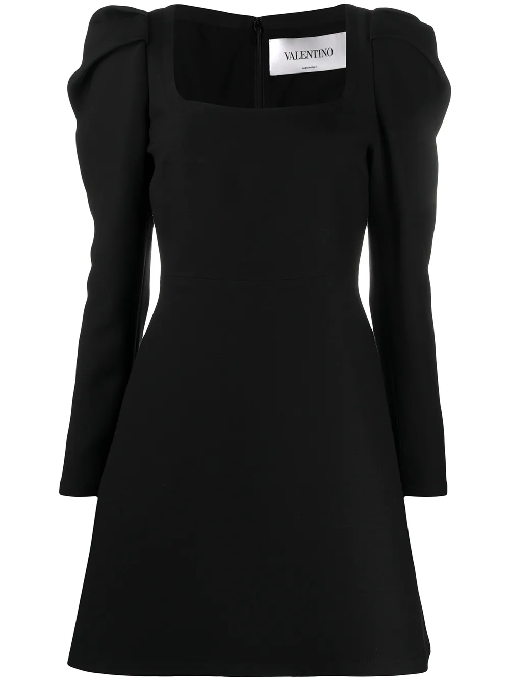 Valentino Garavani Cocktailjurk met pofmouwen Zwart