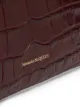 Alexander McQueen Clutch met krokodillenleer-effect