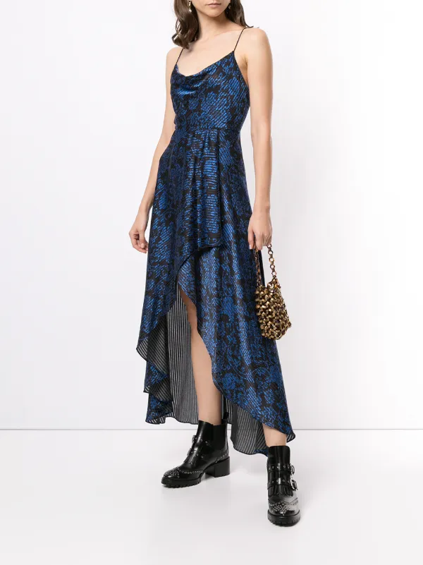 alice and olivia metallic dress