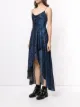 Alice+Olivia metallic waterfall dress