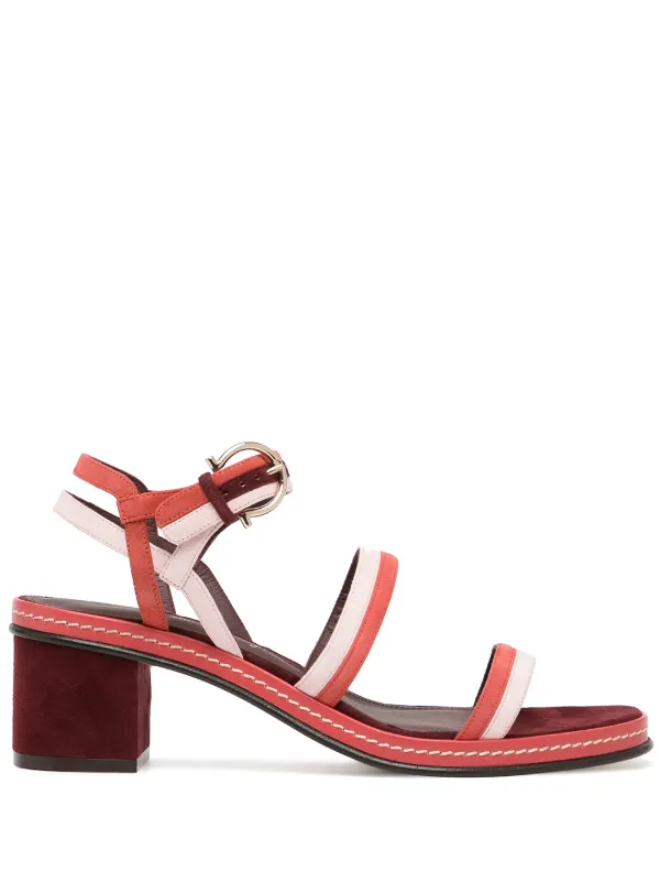 Ferragamo Maloy Sandals in Red