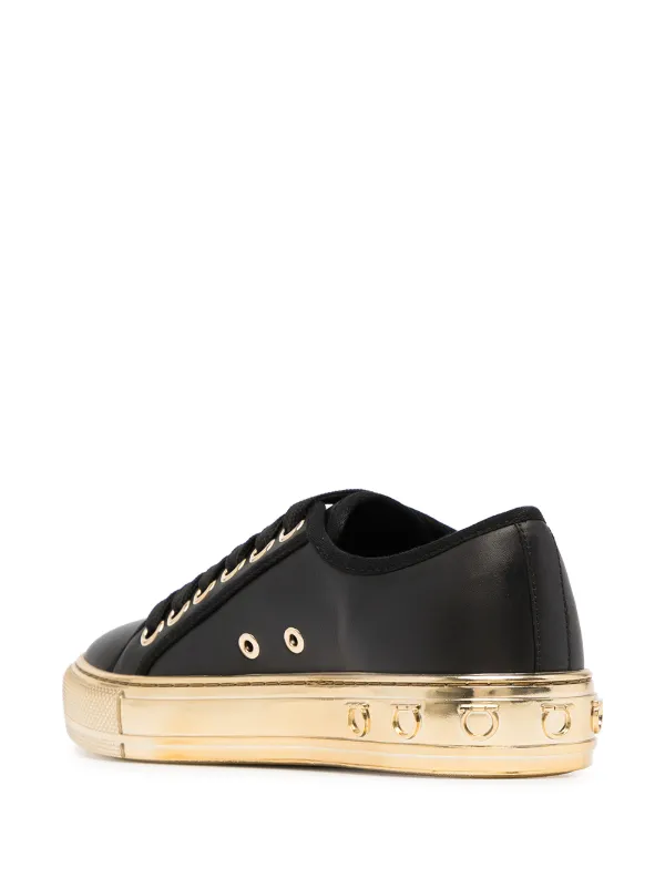Ferragamo レースアップ スニーカー | ブラック | FARFETCH JP