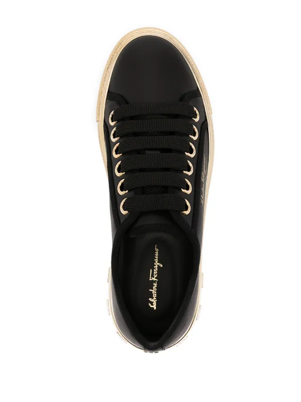 【FERRAGAMO】 レザー レースアップ スニーカー レースアップ スニーカー - メンズ | Ferragamo