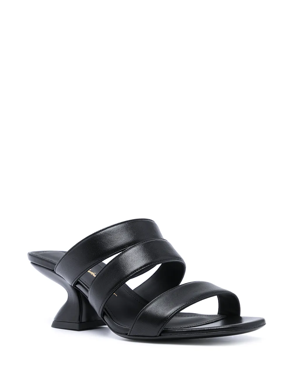 Ferragamo Steffie 60mm Chunky-heel Mules In Black