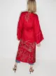 Vita Kin Vestido com bordado Dancing Heron
