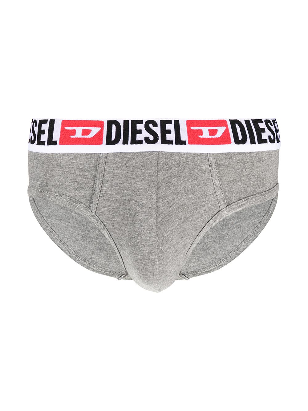 Shop Diesel Umbr-andre Briefs (pack Of Three) In Grey