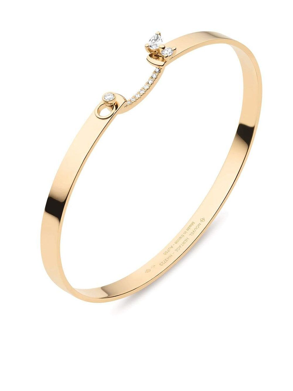 фото Nouvel heritage 18kt yellow gold cocktail time mood diamond bangle