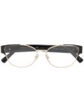 Versace Eyewear oval-frame glasses - Black