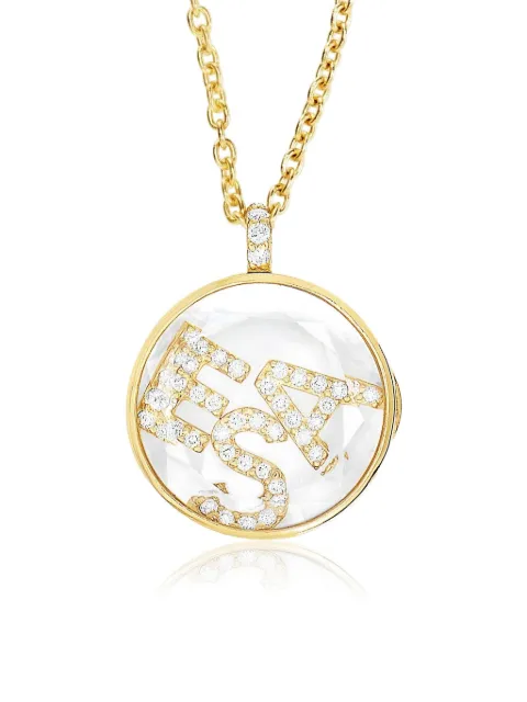 Moritz Glik M C Initial Diamond Shaker Necklace
