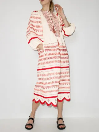 Belarus embroidered linen dress展示图