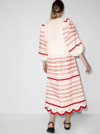 Belarus embroidered linen dress展示图