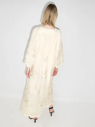 LouLou Embroidered Linen Dress展示图