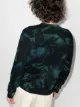 Saint Laurent tie dye logo crewneck sweatshirt