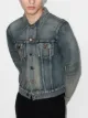 Image 2 of Saint Laurent washed-effect denim jacket