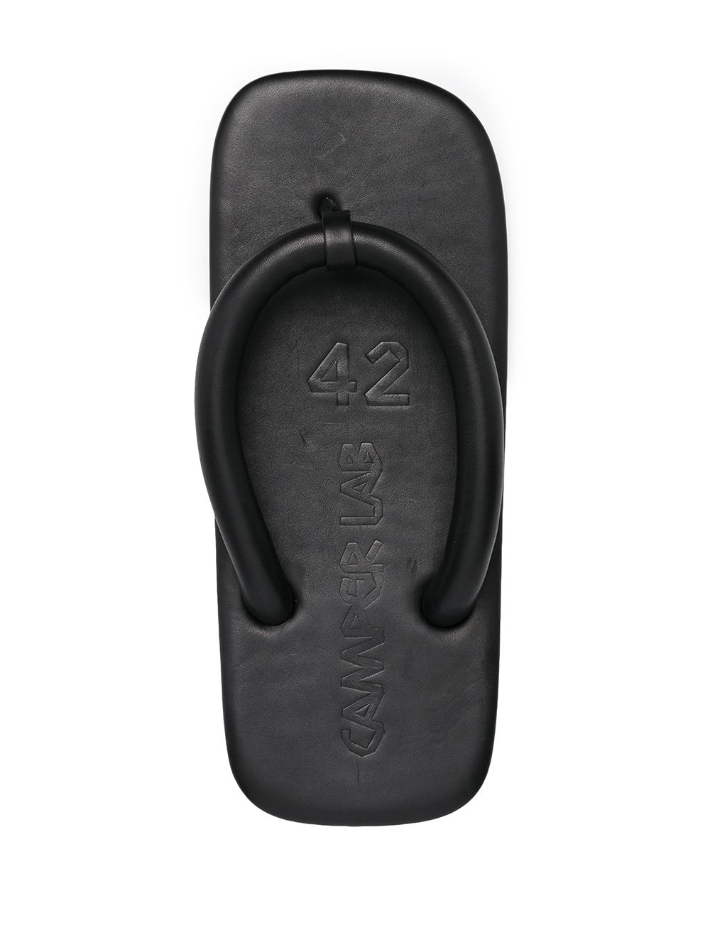 Hastalavista leather flip flops