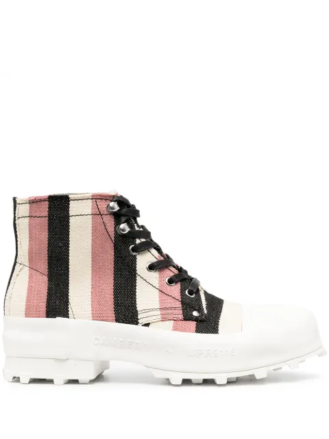 CamperLab Traktori striped ankle boots 