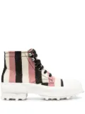 CamperLab Traktori striped ankle boots - Neutrals