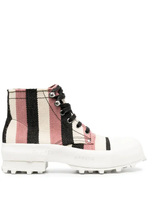 CamperLab Traktori striped ankle boots 