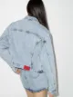 Alessandra Rich crystal button denim jacket