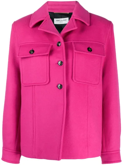 Saint Laurent chest flap pockets buttoned jacket