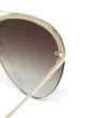 Linda Farrow 22kt gold-plated Dee aviator-frame sunglasses