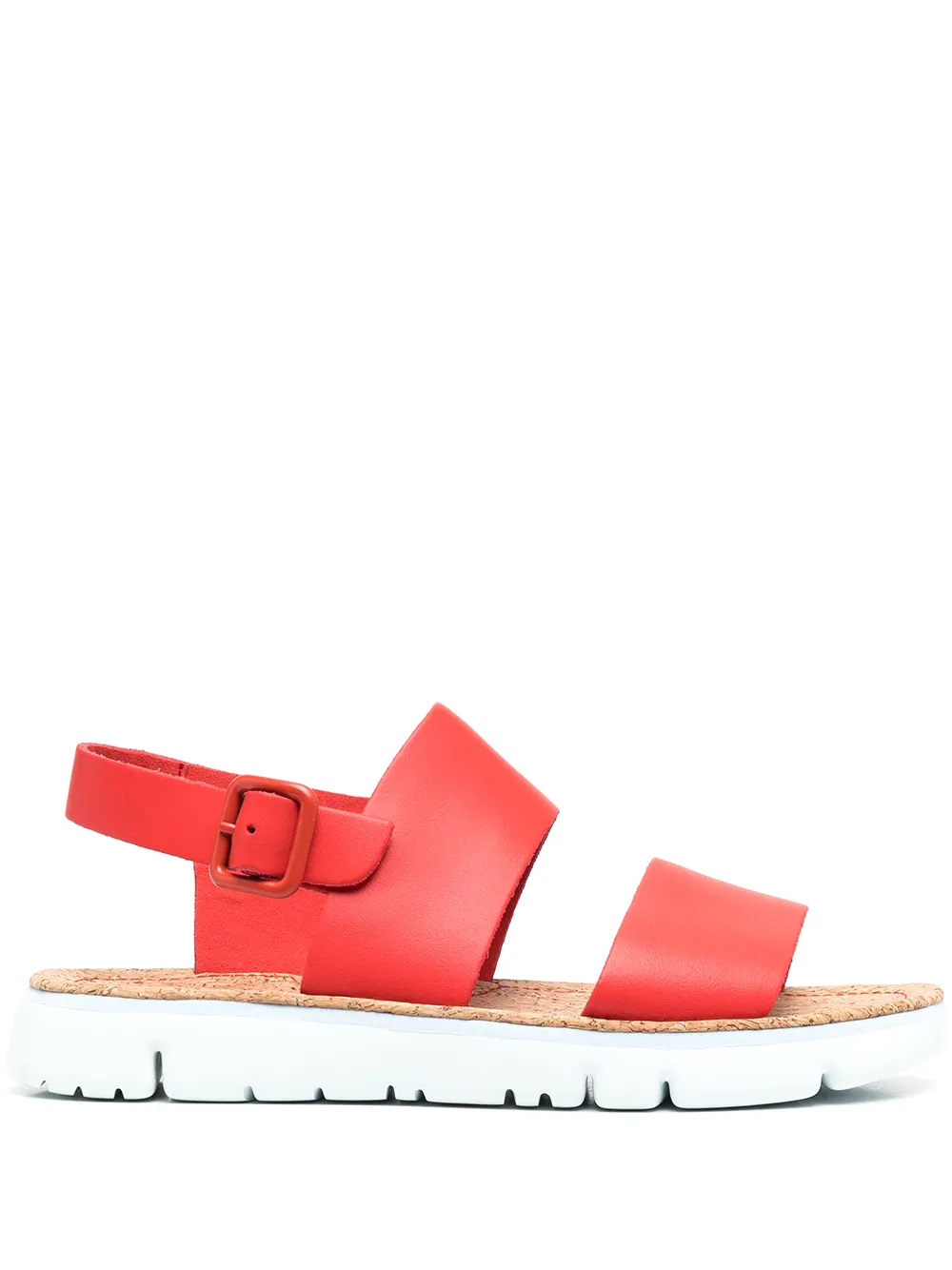 

Camper Oruga slingback leather sandals - Red