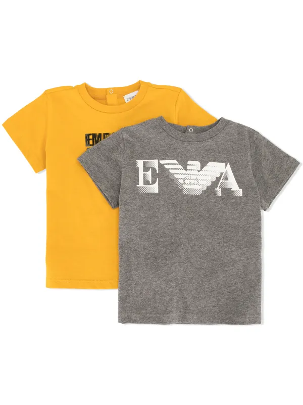 armani yellow t shirt