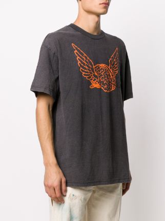 wings-print crew-neck T-Shirt展示图