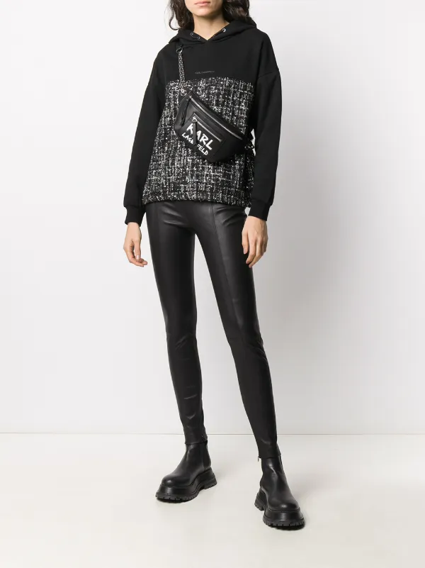 side zip leather trousers