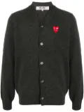 Comme Des Garçons Play logo button-down cardigan - Grey