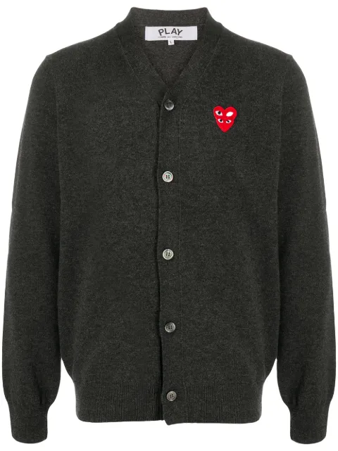 Comme Des Garçons Play logo button-down cardigan