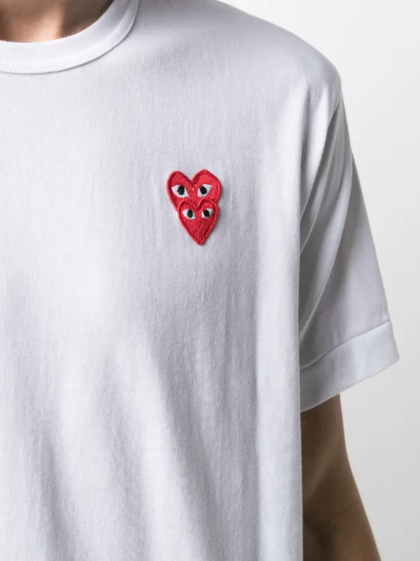 Comme Des Garçons Play Heart Logo Print T-shirt - Farfetch