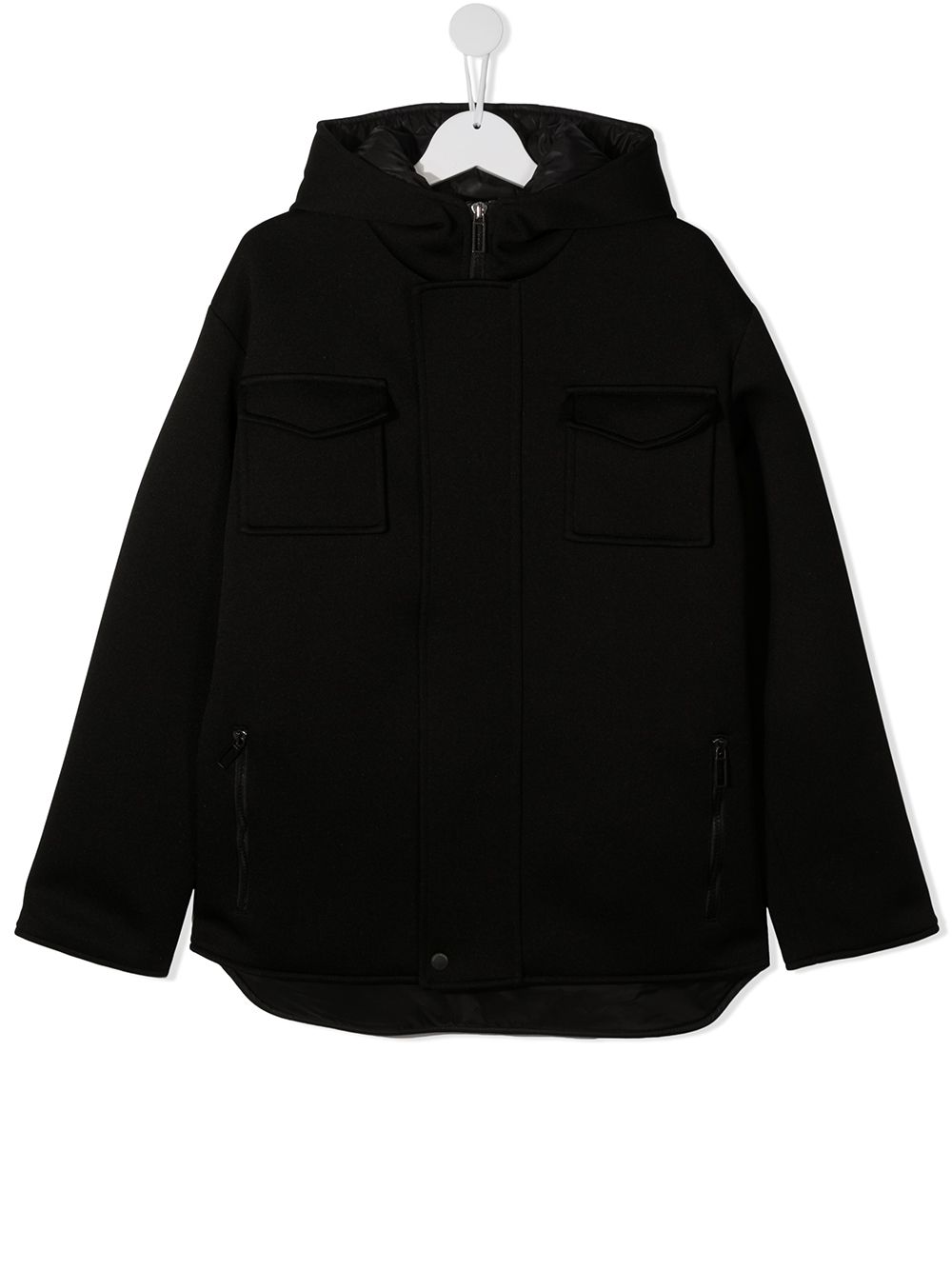 фото Paolo pecora kids hooded concealed-zip jacket