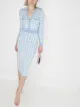 Image 2 of Alessandra Rich gingham cropped cardigan
