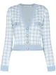 Image 1 of Alessandra Rich gingham cropped cardigan